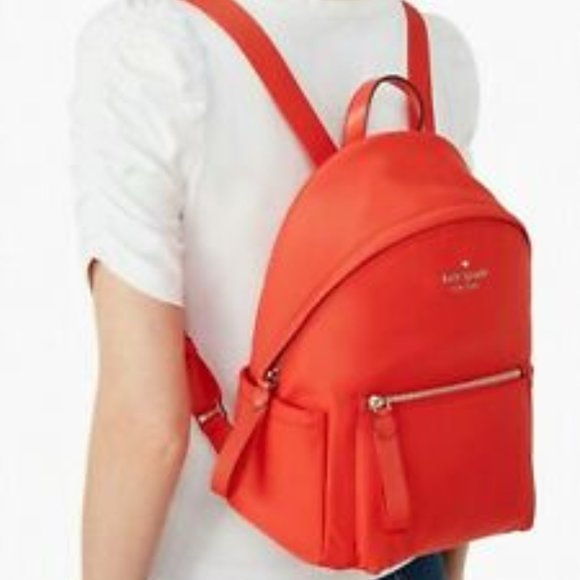 Kate Spade Chelsea Medium Nylon Backpack in Currant Jam - Picture 11 of 11